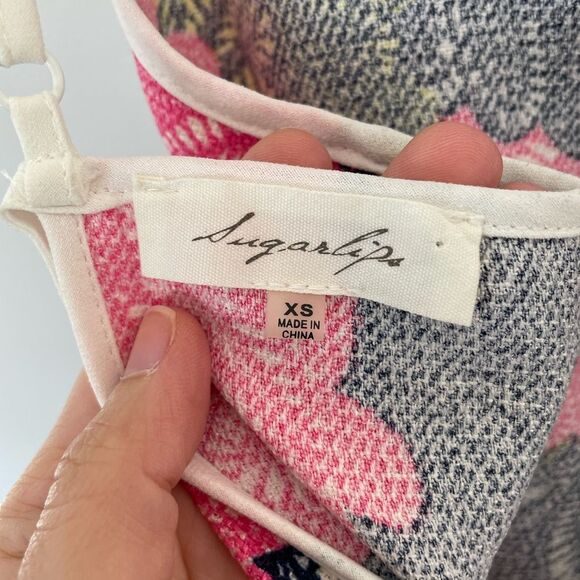 SUGARLIPS halter dress.  Pleated in front and back. Size is XS - Picture 5 of 7